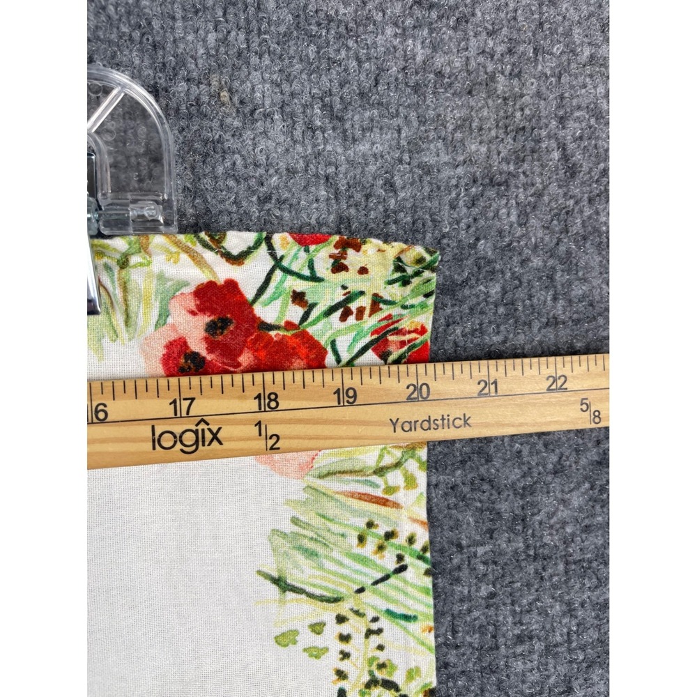 Anthropology Tea Towel Unisex 21x28 White Excellent Cat Nine Lives Poppies - Picture 7 of 10